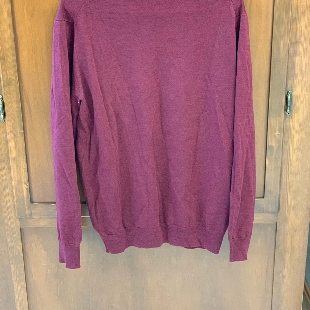 BARKERS New Zealand 💯 merino wool burgundy sweater #eclectic grandpa mens MED